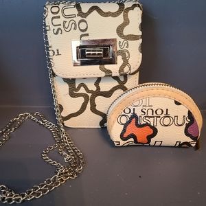 TOUS coin and phone purse